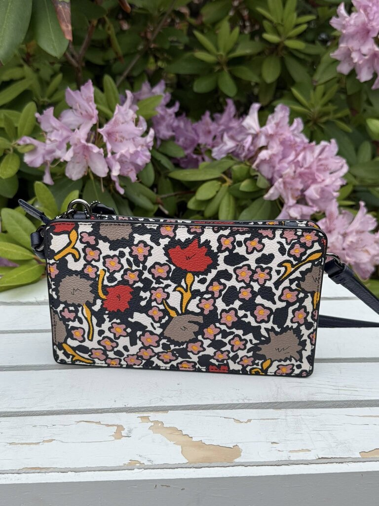 Coach Mixed Yankee Floral Wallet Crossbody