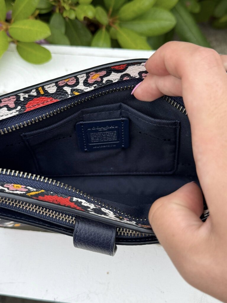Coach Mixed Yankee Floral Wallet Crossbody