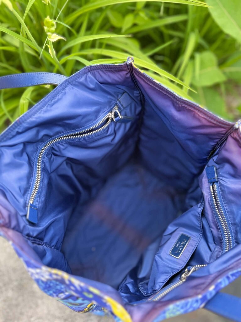 Prada Tessuto Stampato Floral Tote