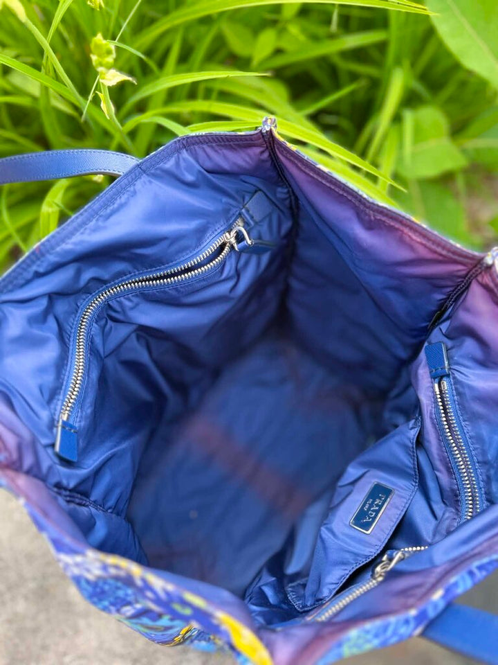 Prada Tessuto Stampato Floral Tote