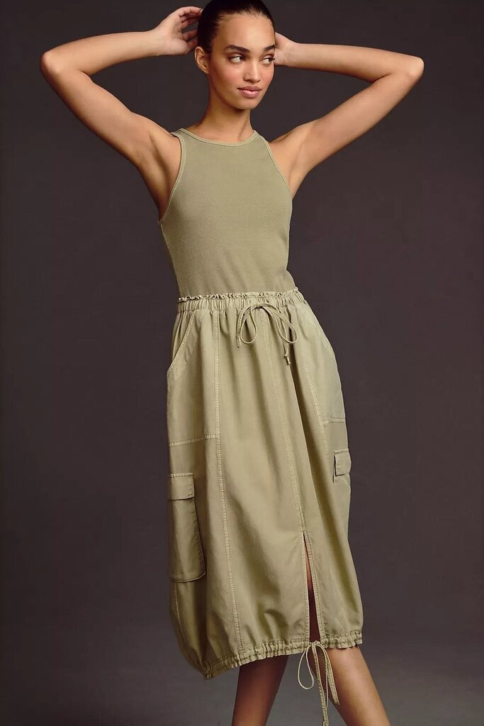 Daily Practice High-Neck Tank Twofer Dress - Size XS (Retails for $128)