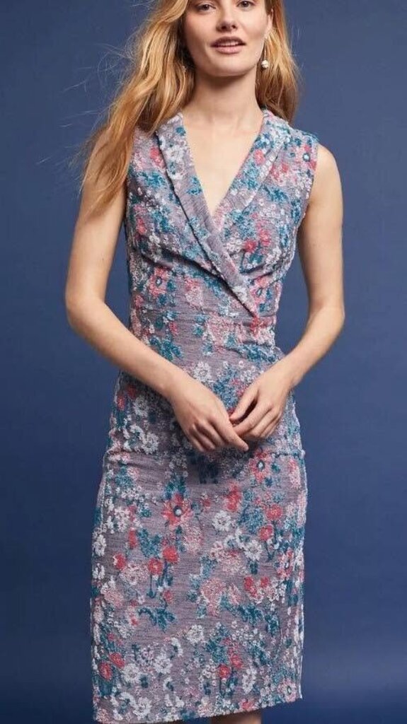 Maeve Jacquard Floral Dress - Size 6