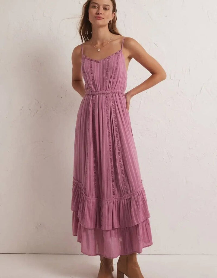 Z Supply Rose Maxi Dress in Orchid - Size Medium (Retails for $129)
