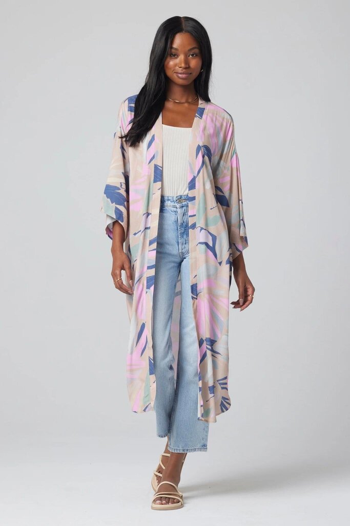 Saltwater Luxe Pastel Waves Banks Midi Robe - Size XS (Retails for $118)