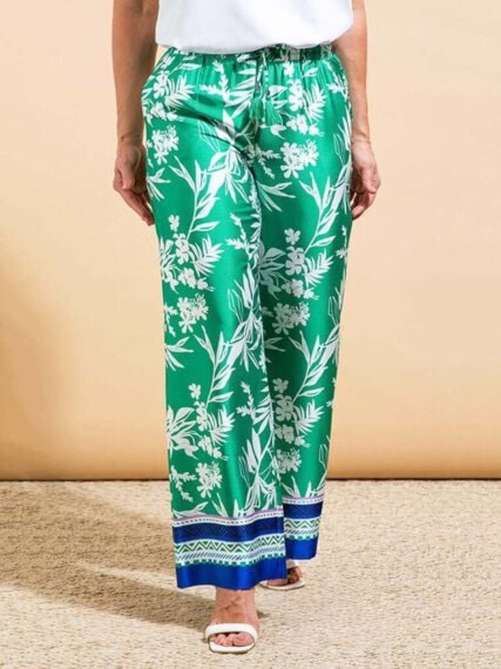 Tribal Satin Pull-On Wide Leg Pants (Retails for $88) - Size Large