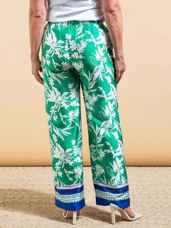 Tribal Satin Pull-On Wide Leg Pants (Retails for $88) - Size Large