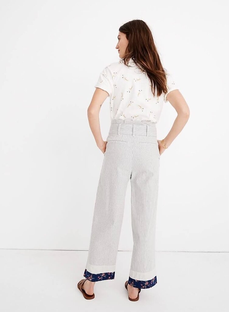 Madewell x The New Denim Project Patchwork Paperbag Pants - Size Small