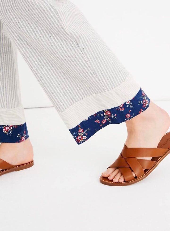 Madewell x The New Denim Project Patchwork Paperbag Pants - Size Small