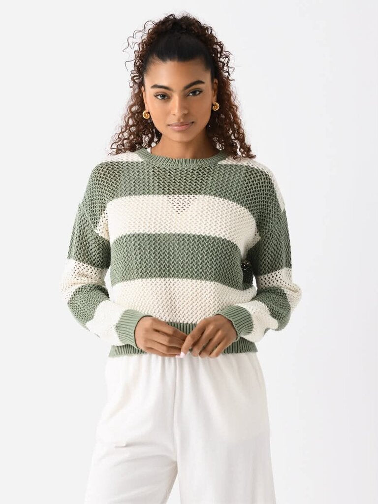 Z Supply Broadbeach Stripe Sweater - Size XS