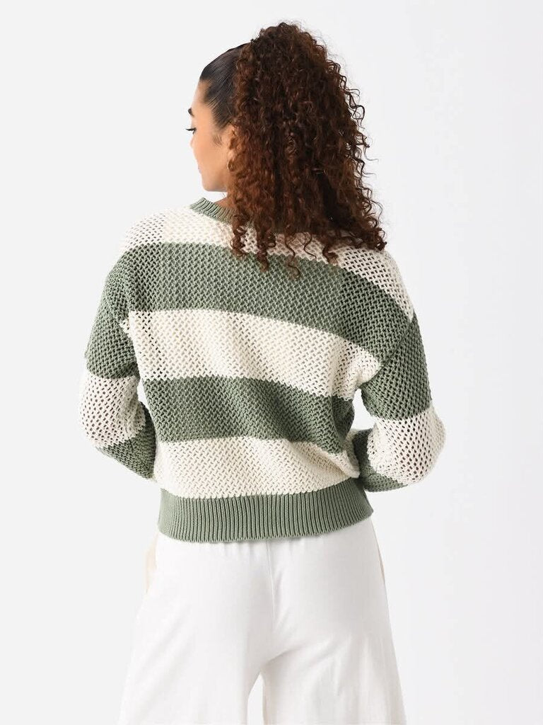 Z Supply Broadbeach Stripe Sweater - Size XS