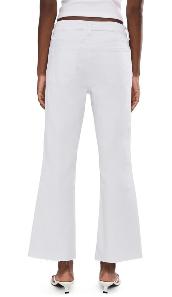 Kut From The Kloth High Rise Kelsey Fab Ab Ankle Flare White Jeans - Size 4
