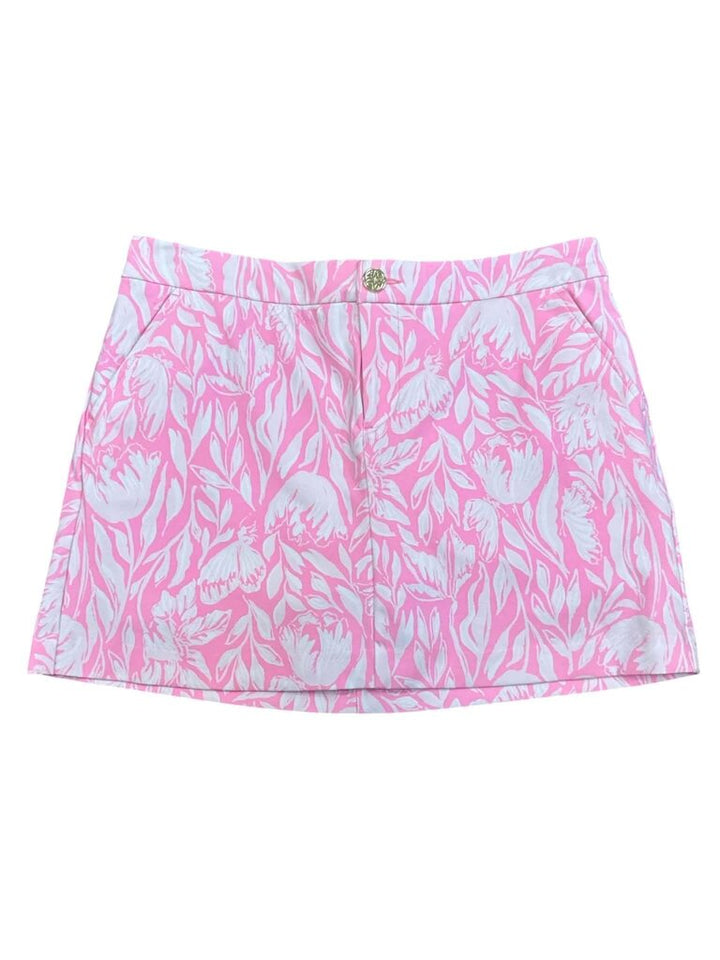 Lilly Pulitzer Colette Skort In Rousseau Pink Tulip To Tango - Size 6