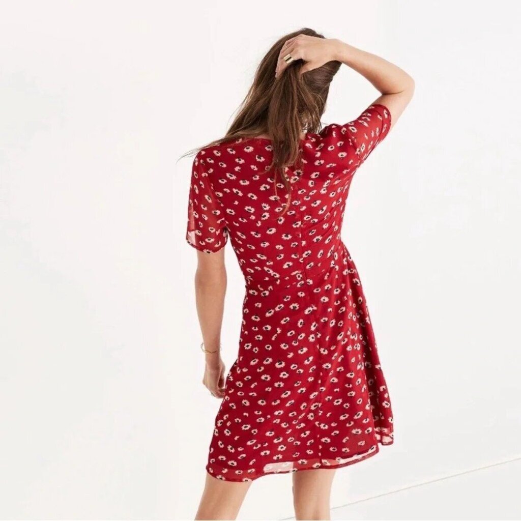 Madewell Wrap Mini Dress in Seattle Floral - Size 8