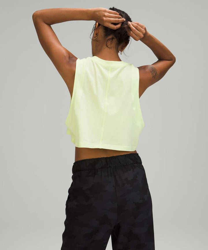 Lululemon All Yours Crop Tank - Crispin Green - Size 8