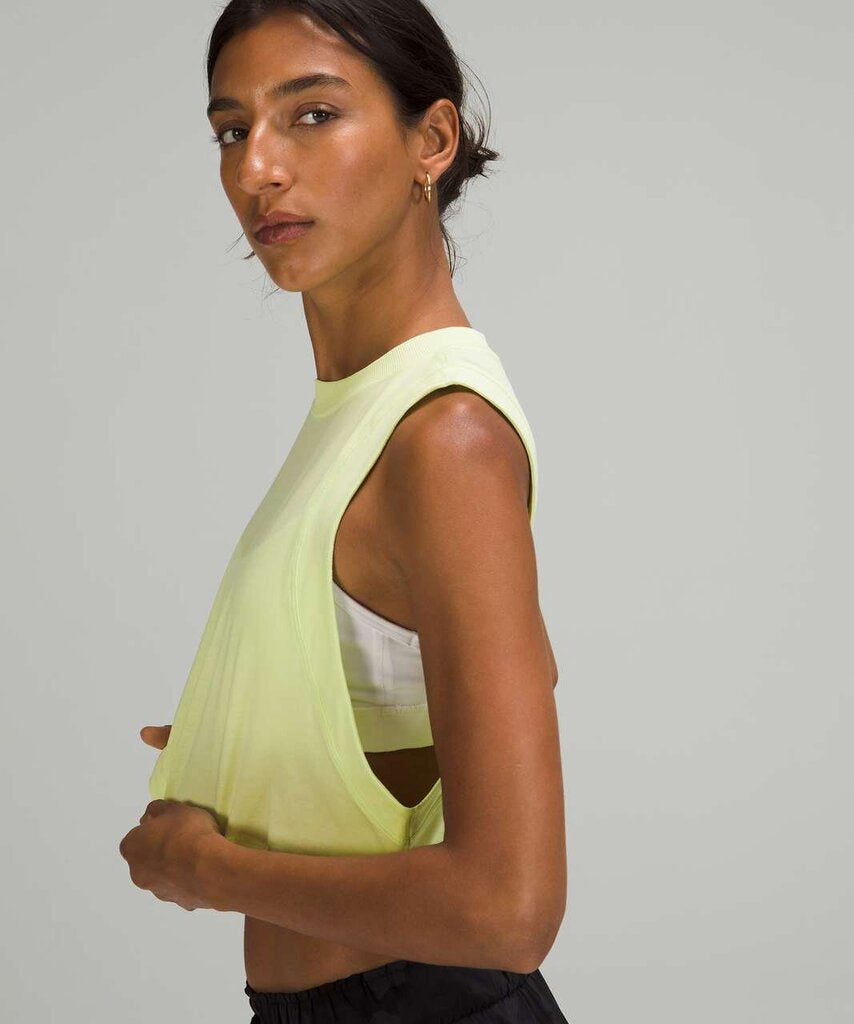 Lululemon All Yours Crop Tank - Crispin Green - Size 8