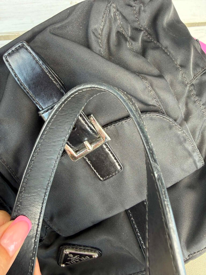 Prada Buckle Nylon Bag