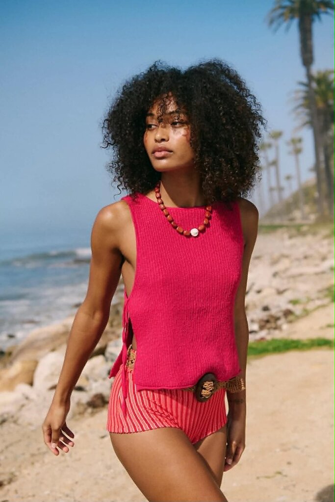 Free People Lizzie Sweater Top in Love Potion - Size XS