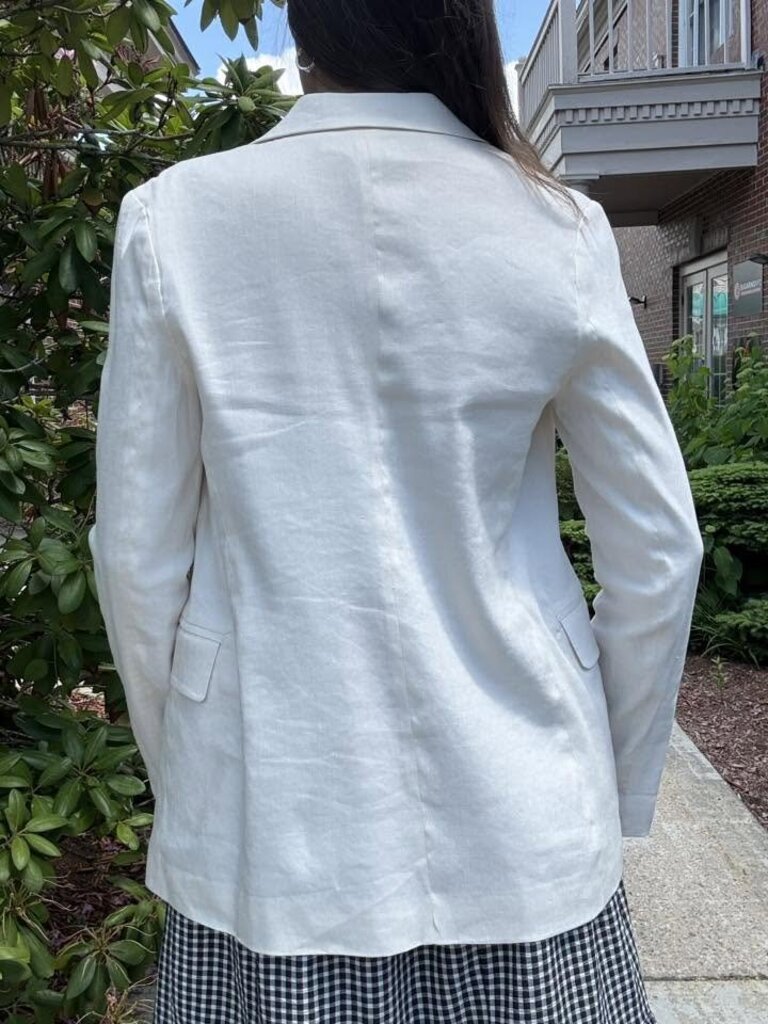 Jason Wu Linen Blend Open Style Blazer - Size XS