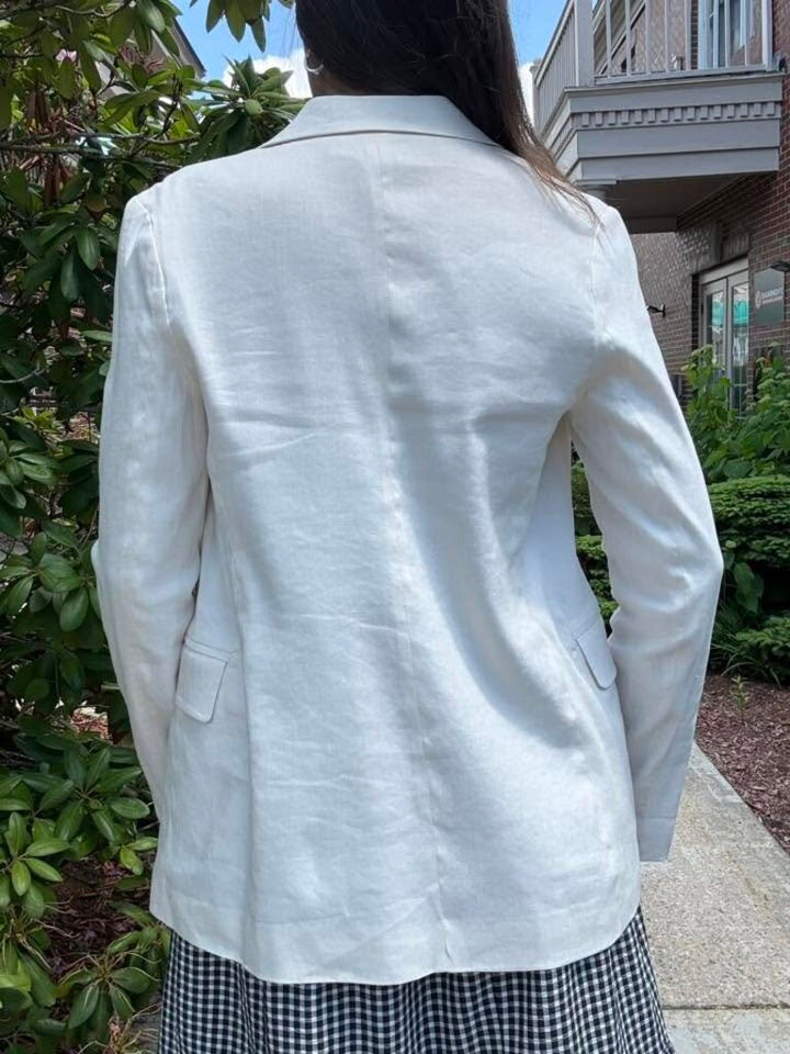 Jason Wu Linen Blend Open Style Blazer - Size XS