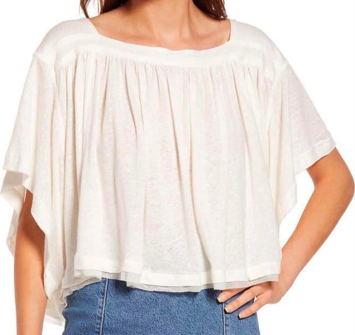 Free People Sunsetter Top in Alabaster - Size Small