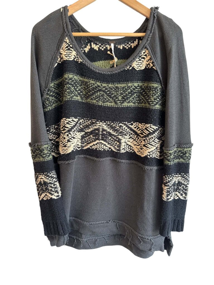 Free People Oversized Distressed Sweater - Size Small