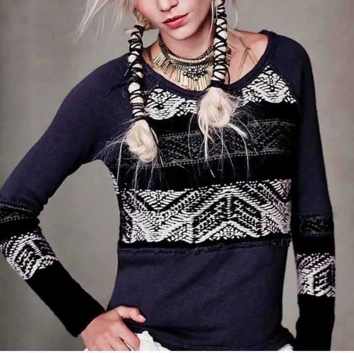 Free People Oversized Distressed Sweater - Size Small