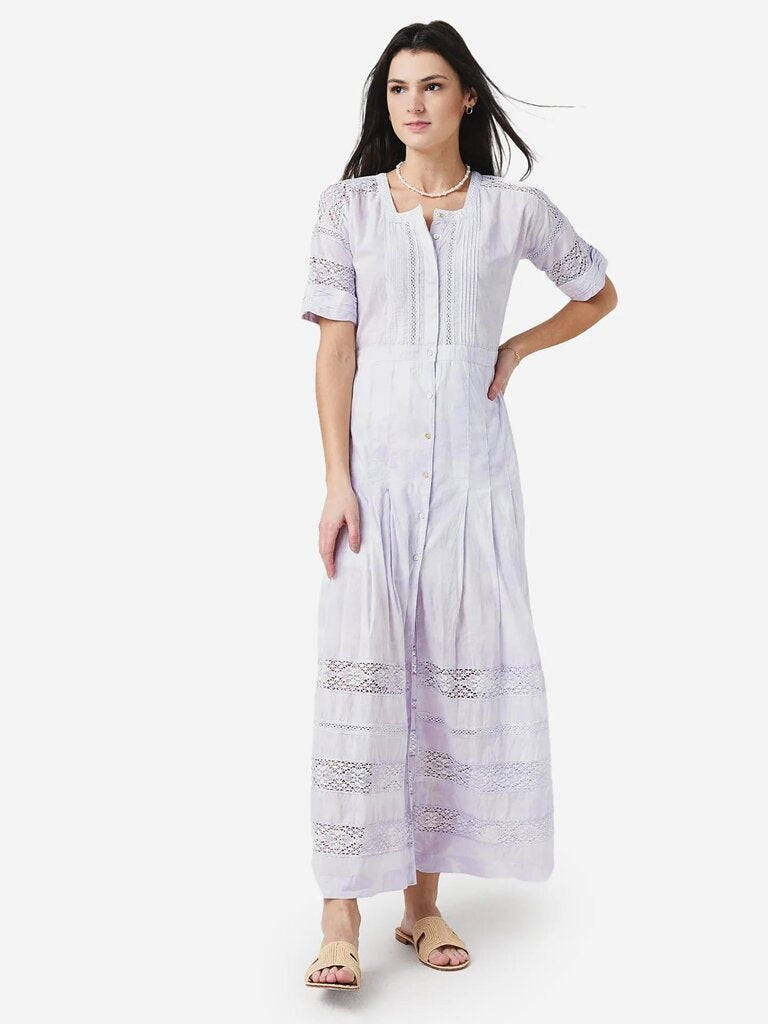 Love Shack Fancy Edie Dress in Purple - Size Large