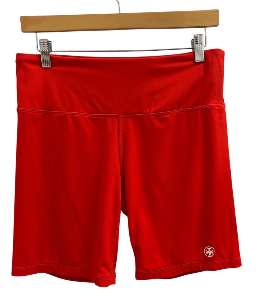 Tory Burch Biker Shorts In Red - Size Large