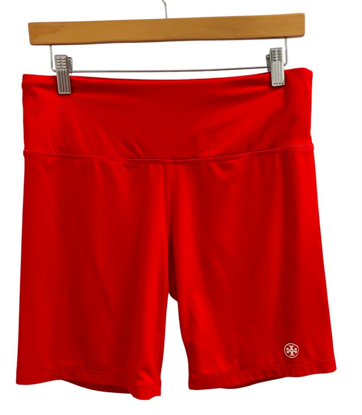 Tory Burch Biker Shorts In Red - Size Large