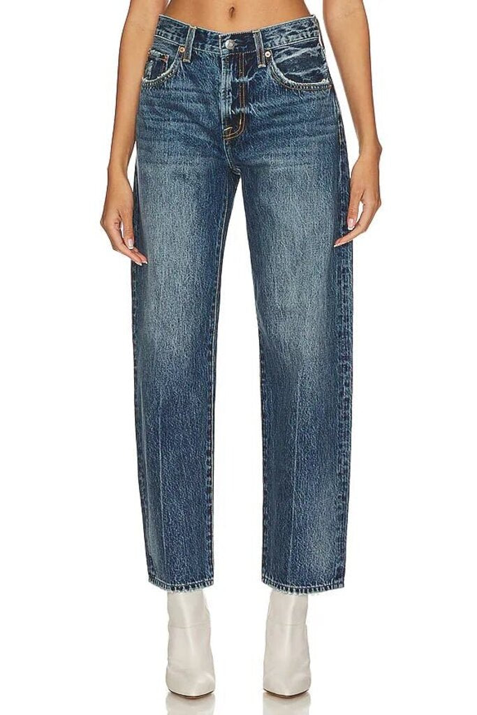 Pistola Lexi Mid Rise Relaxed Straight Jeans - Size 26(Retails $188)