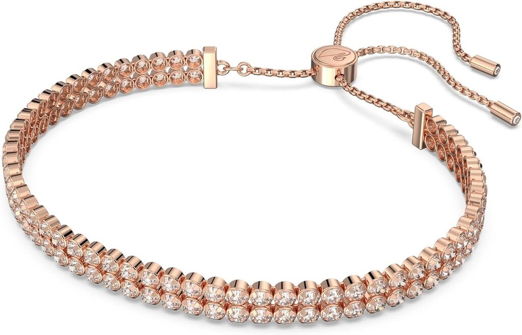 Swarvoski Matrix Tennis Soft Bracelet in Rose Gold