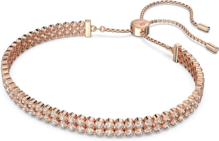Swarvoski Matrix Tennis Soft Bracelet in Rose Gold