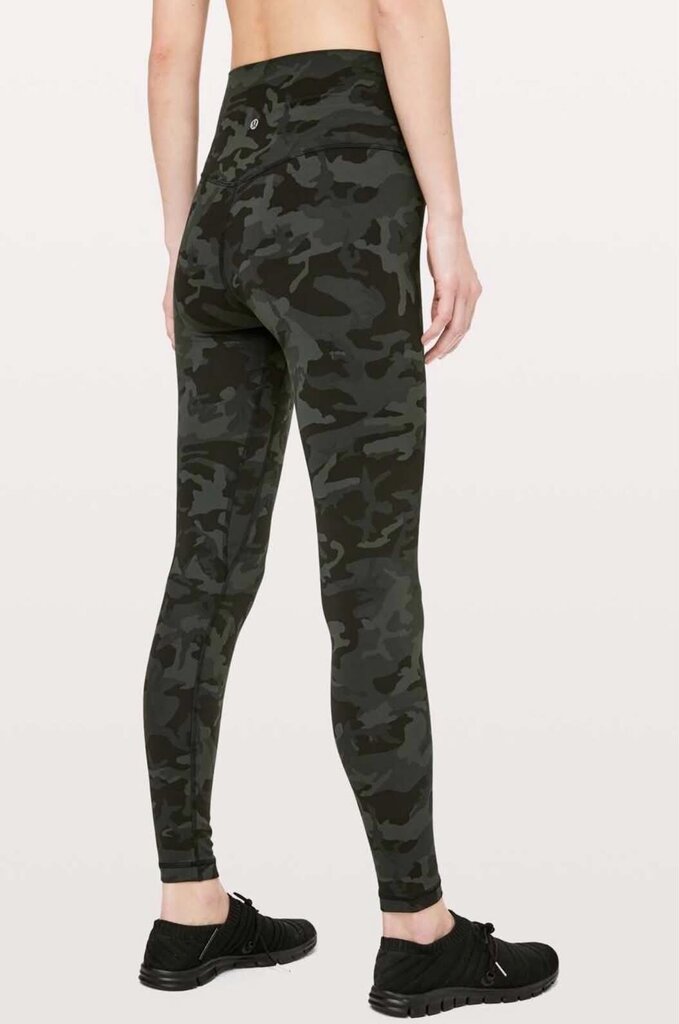 Lululemon Align Full Length 28" Leggings Incognito Camo Multi Gator Green - Size 2