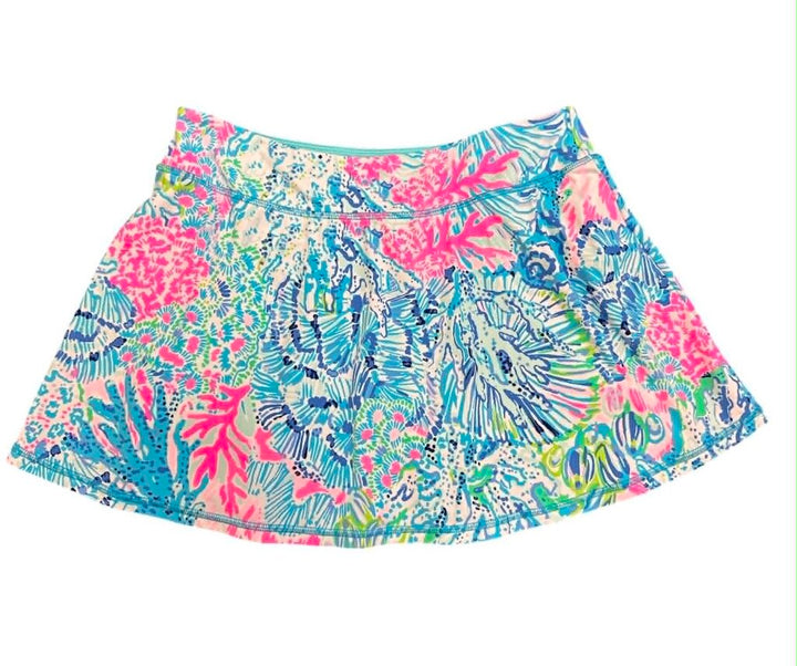 Lilly Pulitzer Luxletic Skort In Sink Or Swim - Size Medium