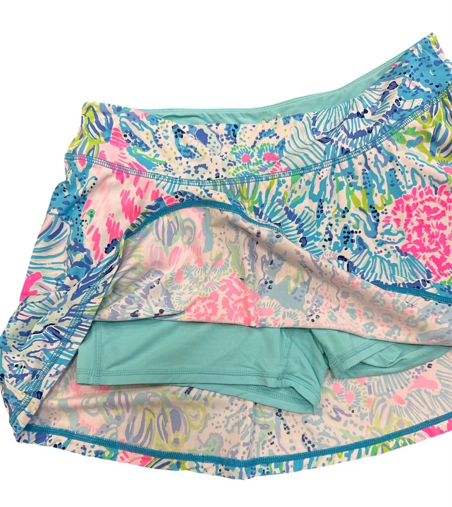 Lilly Pulitzer Luxletic Skort In Sink Or Swim - Size Medium