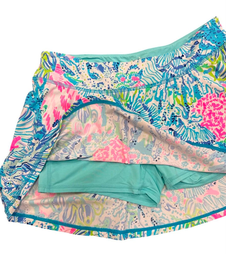 Lilly Pulitzer Luxletic Skort In Sink Or Swim - Size Medium