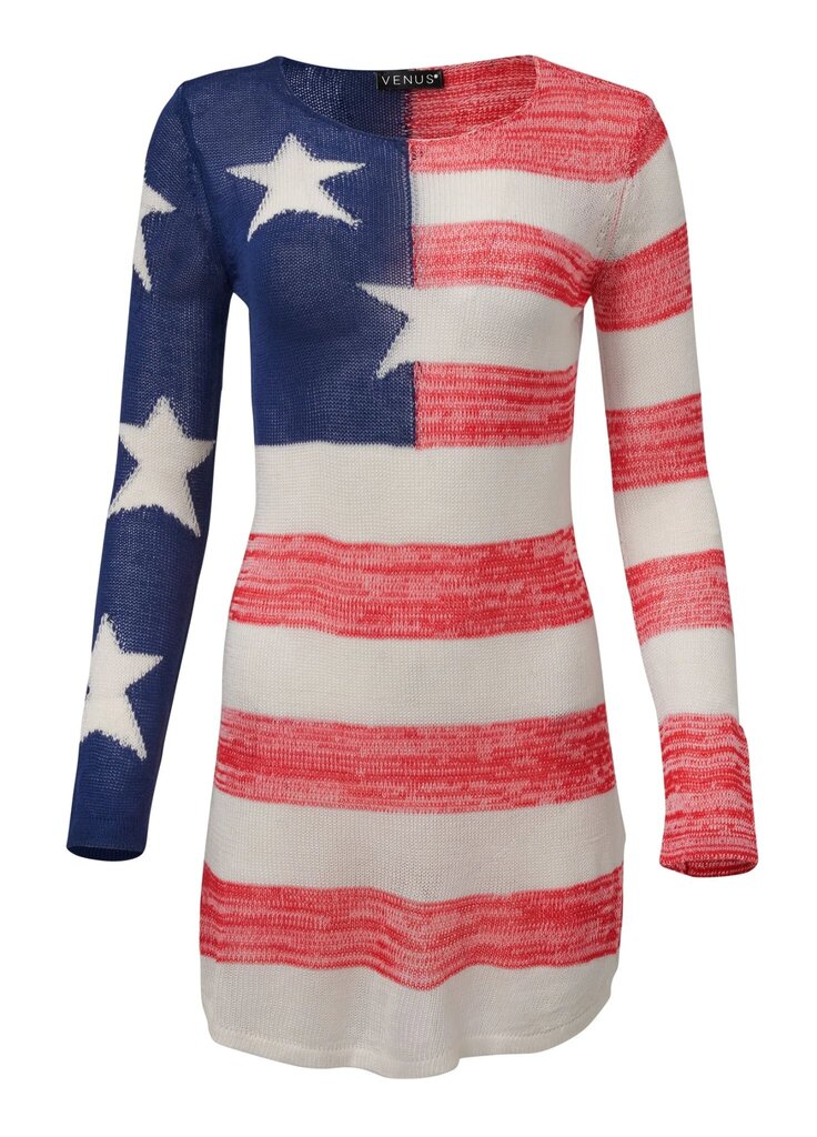 Venus Knit Tunic Cover-Up American Dream - Size Large