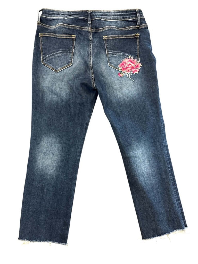 Driftwood Colette Classic Fit Jeans With Embroidery - Size 32