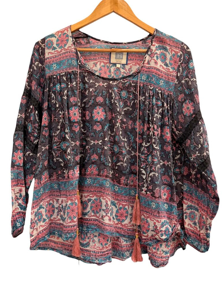 Bell Tassel Lace Detailed Blouse - Size Small
