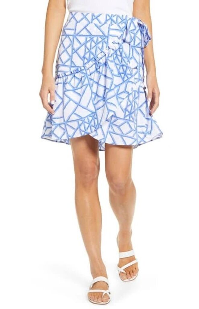 Vineyard Vines Bamboo Lattice Wrap Skirt NWT Skirt - Size 4
