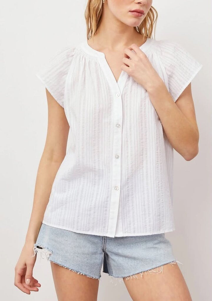 Rails Alena Powder Stripe Top (Retails for $148) - Size Small