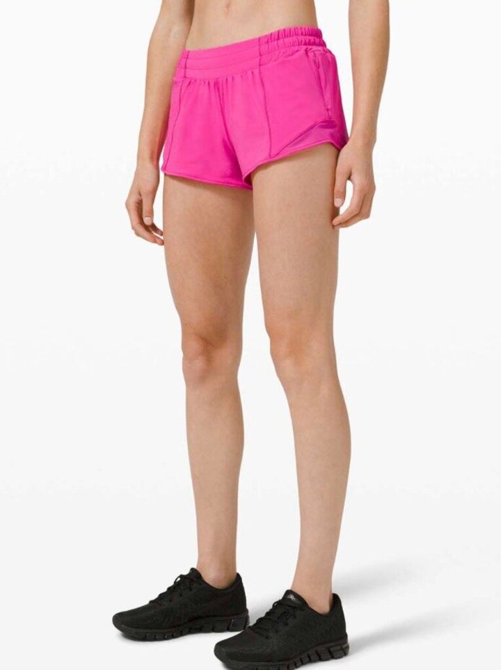 Lululemon Hotty Hot Shorts In Sonic Pink - Size 4