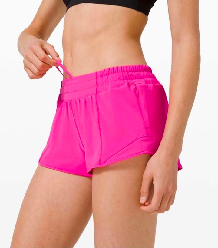Lululemon Hotty Hot Shorts In Sonic Pink - Size 4