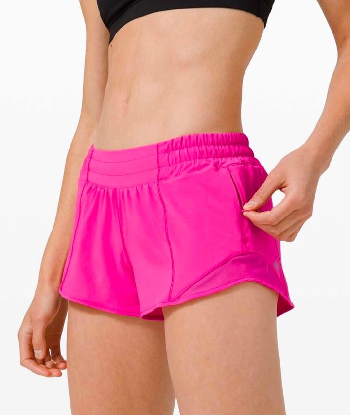Lululemon Hotty Hot Shorts In Sonic Pink - Size 4