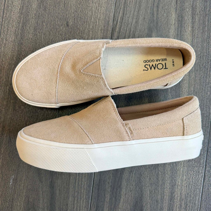 Toms Fenix Slip On Platform Sneakers - Size 7