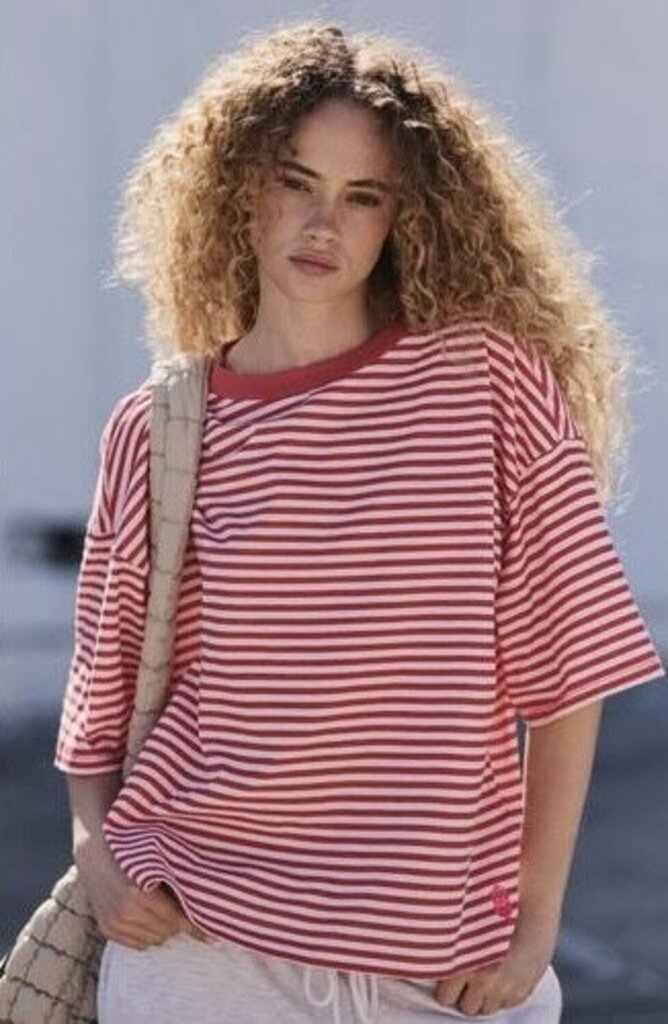 Free People Oversized Striped Top - Size XS