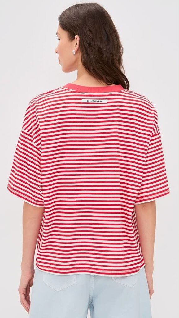 Free People Oversized Striped Top - Size XS