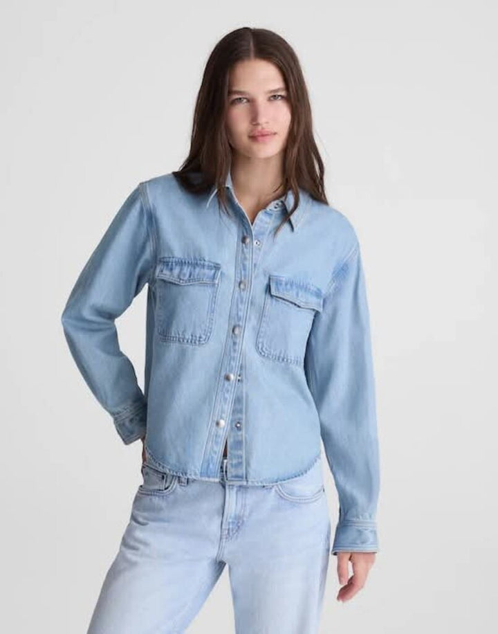 Madewell Airy Relaxed Denim Jacket - Size XS (Retails for $128)