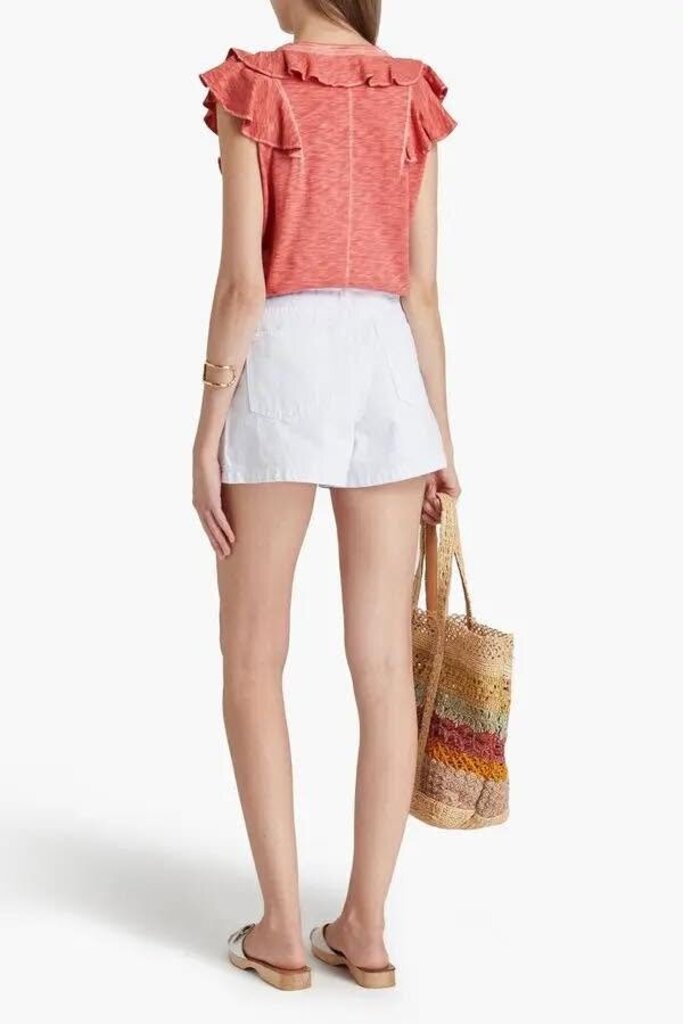 Veronica Beard Ellerie Ruffled Jersey Top - Size XL (Retails for $168)