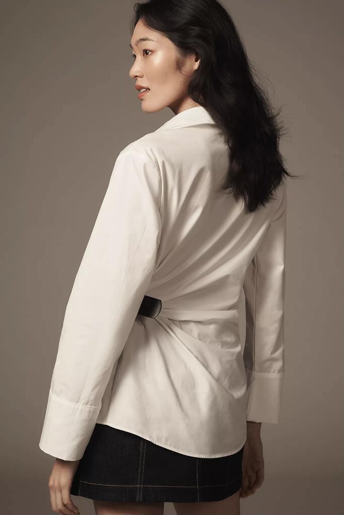 Anthropologie Buckle Blouse - Size Medium